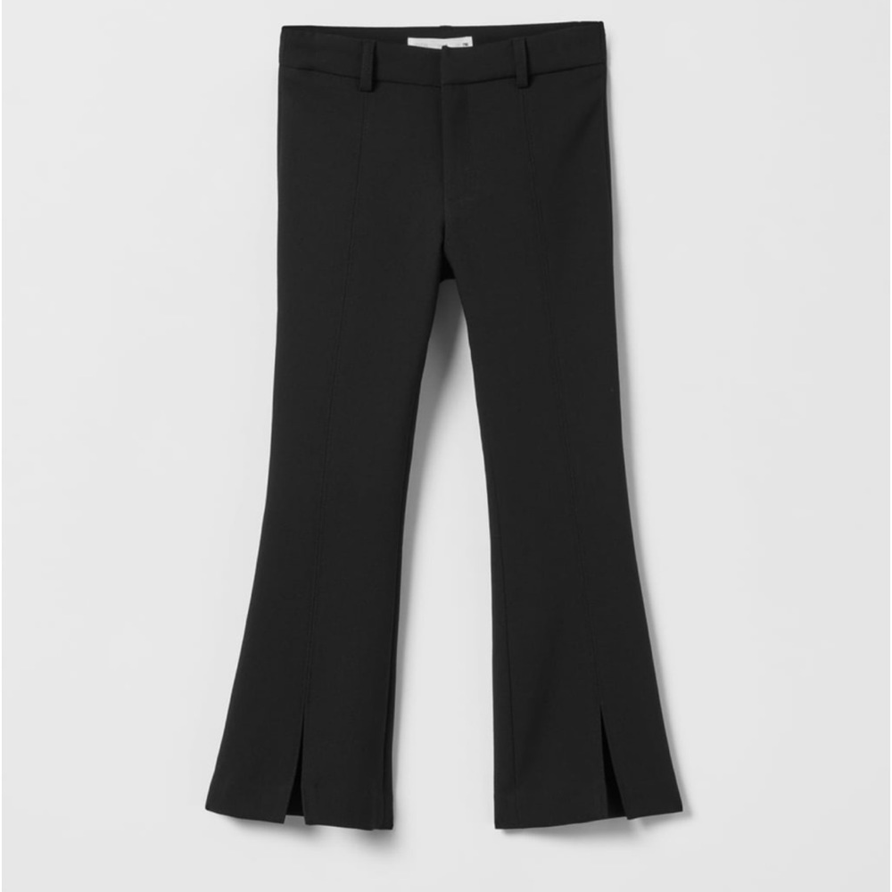 Zara Rib Detail Flare Pants - Picture 4 of 11